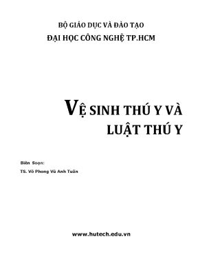 Vệ sinh thú y và luật thú y