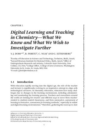 Digital learning and teaching in chemistry