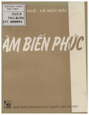 Hàm biến phức nguyễn văn khuê lê mậu hải