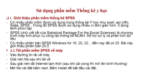 Nghiên cứu khoa học thực hành thống kê y học