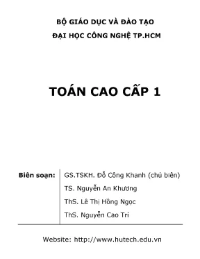 Toán cao cấp 1 2013