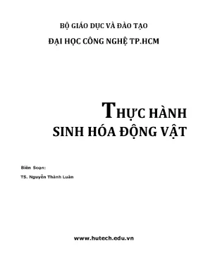 Thực hành sinh hóa động vật