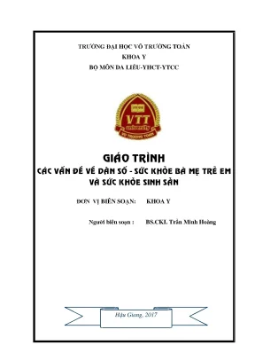 Giáo trình các vấn đề về dân số sức khỏe bà mẹ trẻ em và sức khỏe sinh sản