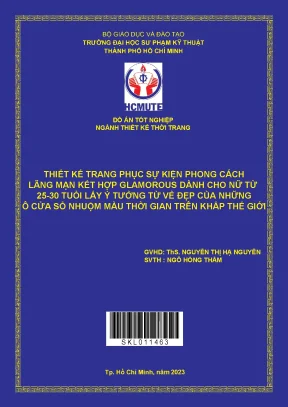 Thiết kế trang phục sự kiện phong cách lãng mạn kết hợp glamorous dành cho nữ từ 25 30 tuổi lấy ý tưởng từ vẻ đẹp của những ô cửa sổ nhuộm màu thời gian trên khắp thế giới