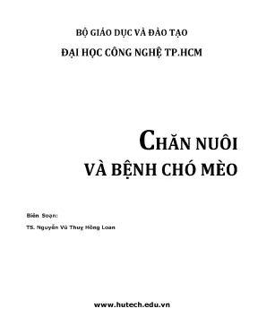 Chăn nuôi và bệnh chó mèo 2017