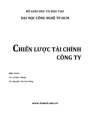 Chiến lược tài chính công ty