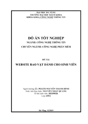 Website rao vặt dành cho sinh viên