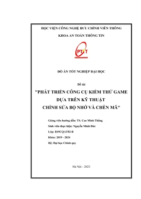 Phát triển công cụ tìm kiếm thử game dựa trên kỹ thuật chỉnh sửa bộ nhớ và chèn mã