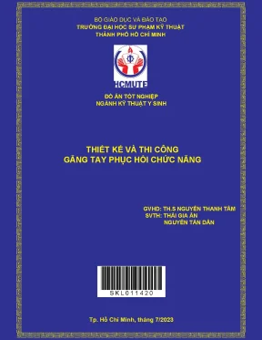 Thiết kế và thi công găng tay phục hồi chức năng