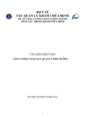 Tăng cường năng lực quản lý điều dưỡng bộ y tế