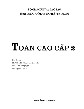 Toán cao cấp 2