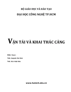 Vận tải và khai thác cảng