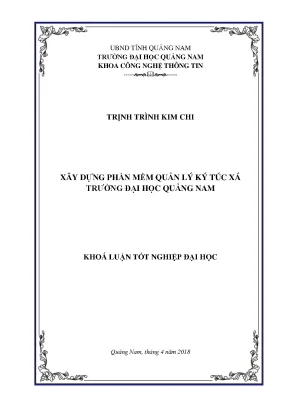 Xây dự ng ph ầ n m ề m qu ả n lý ký túc xá trư ờ ng đ ạ i h ọ c qu ả ng nam full 10 điểm
