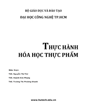 Thực hành hóa học thực phẩm