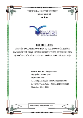 Các yếu tố ảnh hưởng