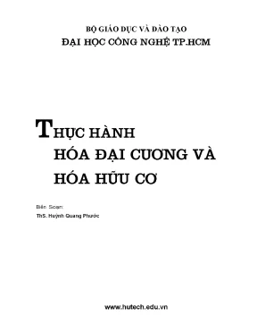 Thực hành hóa đại cương và hóa hữu cơ