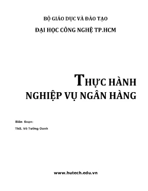 Thực hành nghiệp vụ ngân hàng