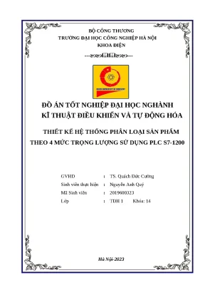 Đồ án phân loại sản phẩm theo trọng lượng