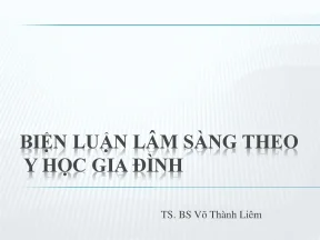 Biện luận lâm sàng theo y học gia đình