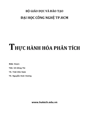 Thực hành hóa phân tích