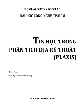 Tin học trong phân tích địa kỹ thuật plaxis