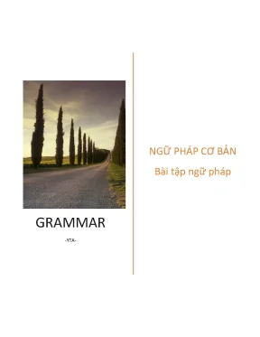 Ngữ pháp cơ bản tiếng anh 1