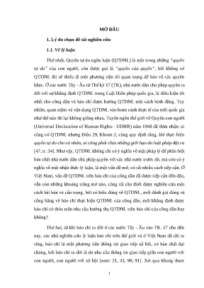 Luận án ts bch báo mạng điện tử thực hiện quyền tự do ngôn luận của công dân việt nam hiện nay
