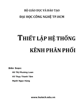 Thiết lập hệ thống kênh phân phối