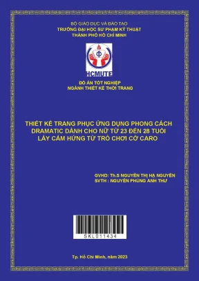 Thiết kế trang phục ứng dụng phong cách dramatic dành cho nữ từ 23 đến 28 tuổi lấy cảm hứng từ trò chơi cờ caro