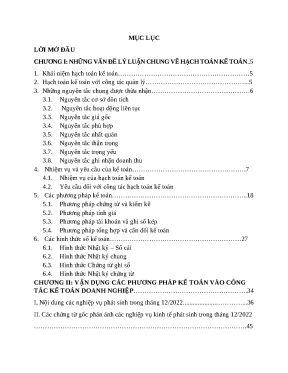 Đồ án nguyên lý kế toán