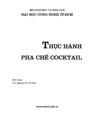 Thực hành pha chế cocktail