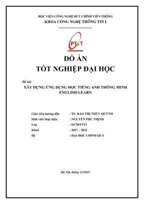 Xây dựng ứng dụng học tiếng anh thông minh english learn