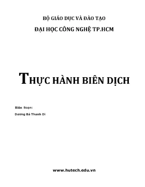 Thực hành biên dịch