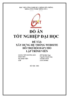 Xây dựng hệ thống website hỗ trợ hỏi đáp cho lập trình viên