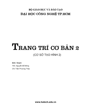 Trang trí cơ bản 2 cơ sở tạo hình 2