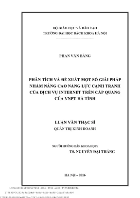 Phân tíh và đề xuất một số giải pháp nhằm nâng ao năng lự ạnh tranh ủa dịh vụ internet trên áp quang ủa vnpt hà tĩnh