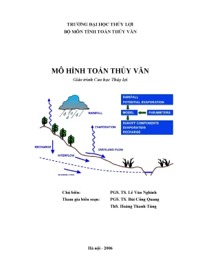 Mô hình toán thuỷ văn giáo trình cao học thuỷ lợi