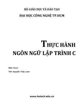 Thực hành ngôn ngữ lập trình c