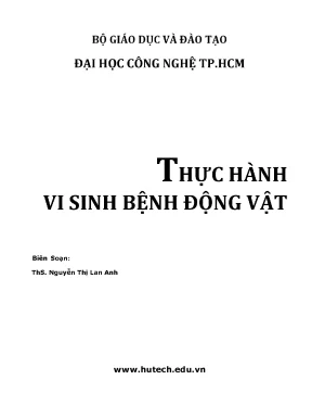 Thực hành vi sinh bệnh động vật