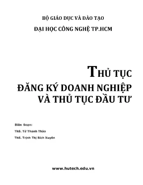Thủ tục đăng ký doanh nghiệp và thủ tục đầu tư