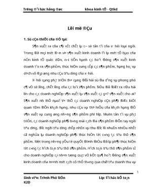 Luận văn tốt nghiệp tổ chức công tác kế toán bán hàng và xác định kết quả kinh doanh tại công ty cổ phần rựợu bia việt hưng