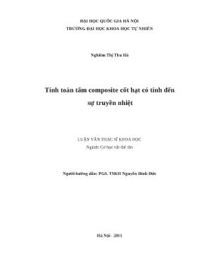 Luận văn tính toán tấm composite cốt hạt có tính đến sự truyền nhiệt