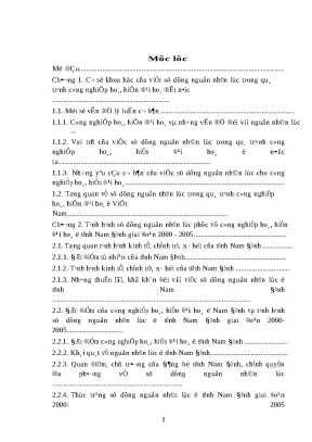 Luận văn sử dụng nguồn nhân lực trong tiến trình công nghiệp hóa hiện đại hóa ở tỉnh nam định