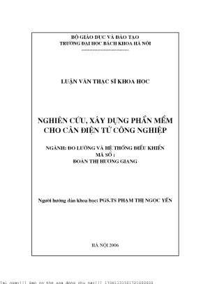 Nghiên ứu xây dựng phần mềm ho ân điện tử ông nghiệp đoàn thị hương giang