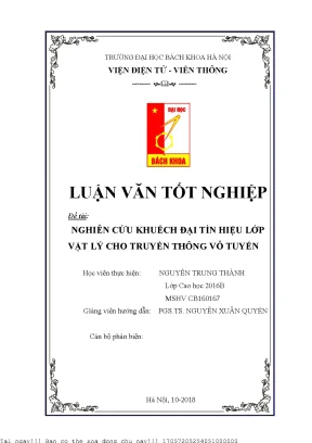 Nghiên ứu thiết kế đại tín hiệu lớp vật lý cho truyền thông vô tuyến