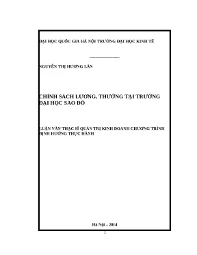 Luận văn chính sách lương thưởng tại trường đại học sao đỏ