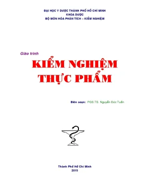 Giáo trình kiểm nghiệm thực phẩm