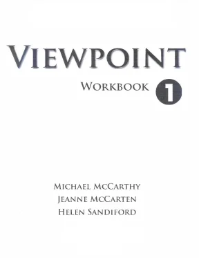 Viewpoint 1 workbook