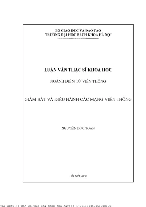 Giám sát và điều hành á mạng viễn thông