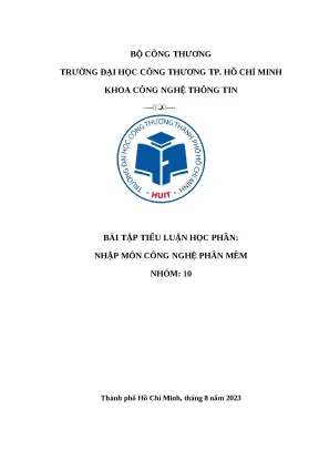 Đồ án công nghệ phần mềm quản lí giao hàng tiki